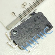 KW CB Limit Micro Switch 16A 125/250V AC T125 3 Pins Black With Lever