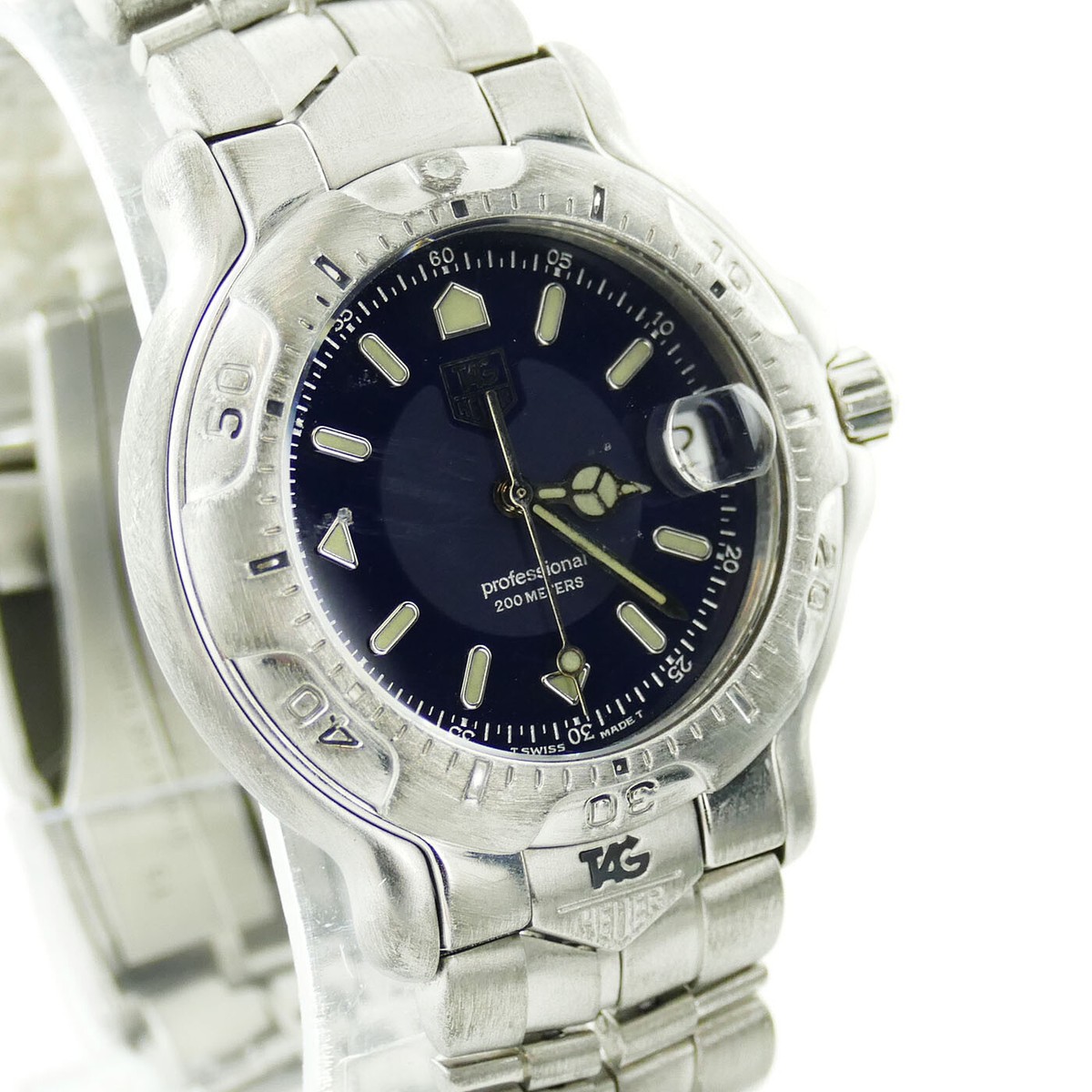 TAG HEUER PROF 6000 WH1115-K1 NAVY BLUE DIAL 200M STAINLESS STEEL