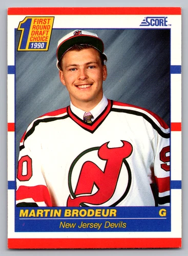 1990-91 SCORE #439 MARTIN BRODEUR DEVILS ROOKIE