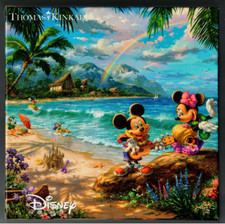 Ceaco Disney Thomas Kinkade: Mickey And Minnie Hawaii Puzzle - 750 Pc Puzzle New