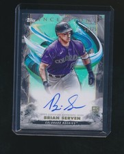 BRIAN SERVEN 2023 TOPPS INCEPTION RC AUTO TEAL PARALLEL 39/75 