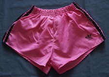 Short Adidas brillant Sprinter nylon brillant soyeux rétro vintage sport anné...
