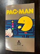 EUC Pac-Man PACMAN Pac Man Atari Game Manual ONLY Rare Vintage Retro NO GAME