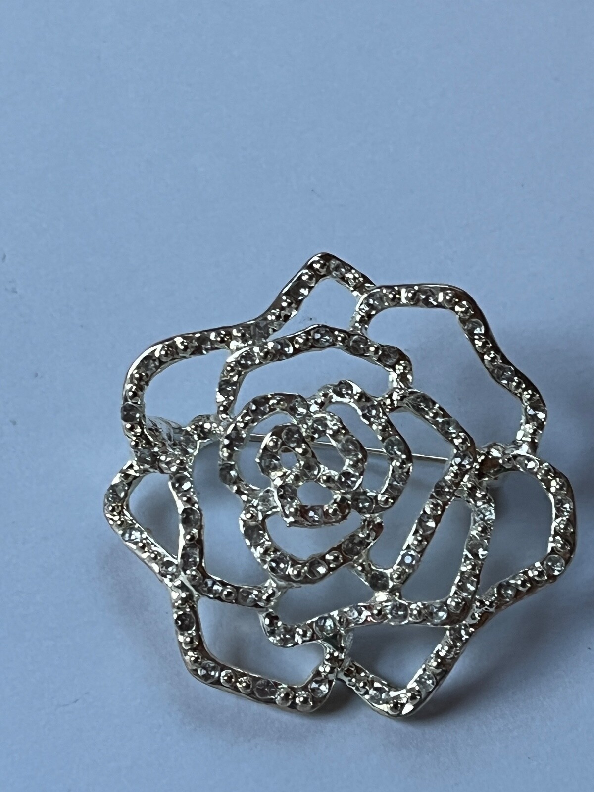 Large Slightly Dimensional Tiny Clear Rhinestone … - image 1