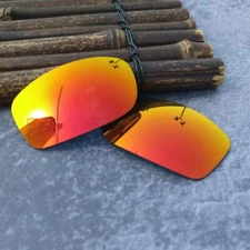 LensOcean Polarized Replacement lenses for-Oakley Fives Squared - Fire Red