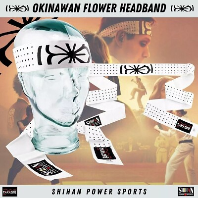 Mr Miyagi Film Movie Okinawan Blume Lotusblume Hachimaki Stirnband - UVP £ 12.