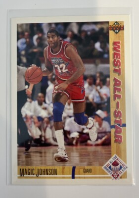 Magic Johnson Upper Deck West All-Star 90'-91' | eBay