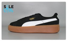 PUMA Suede Platform BLACK WHITE GUM 363906-02