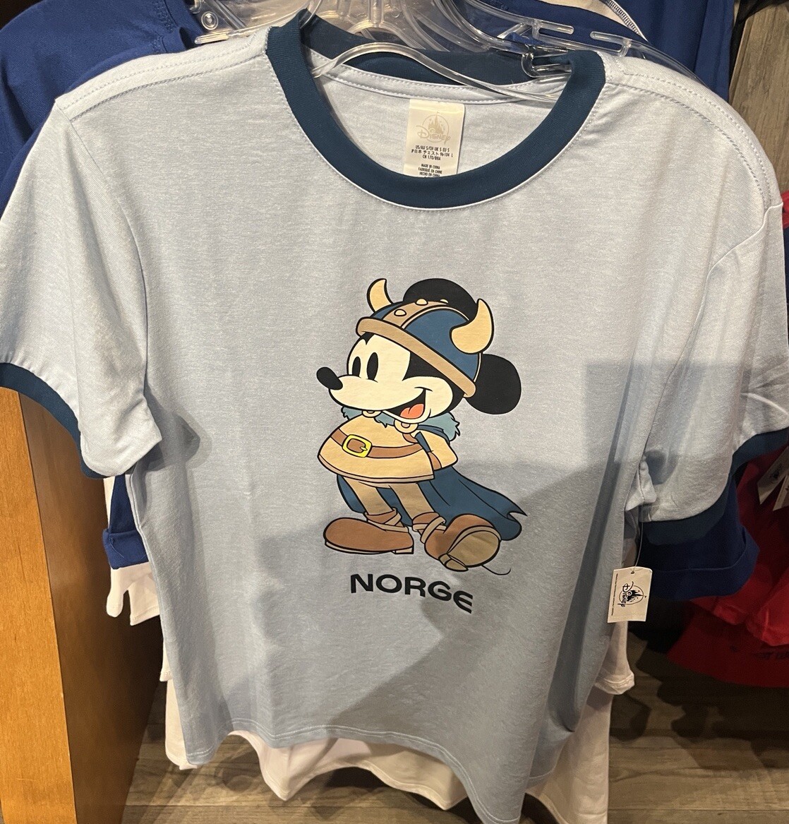 2025 Disney EPCOT World Showcase Norway Mickey Viking Shirt Unisex