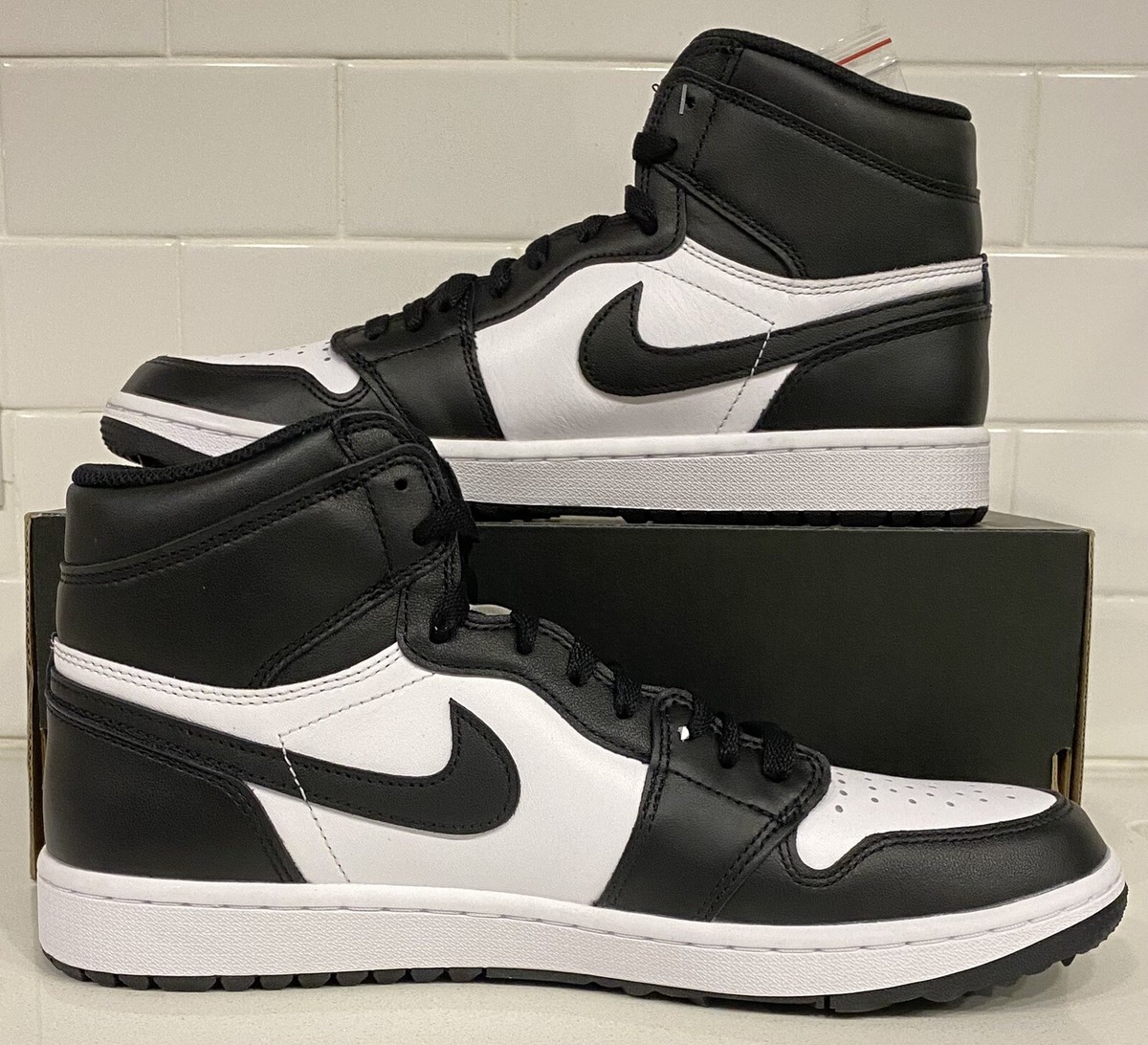 Nike Air Jordan 1 High Black White Panda Golf DQ0660-101 Men