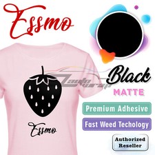 Black Matte Solid Heat Transfer Vinyl HTV T-Shirt 10" Iron On Heat Press DP01