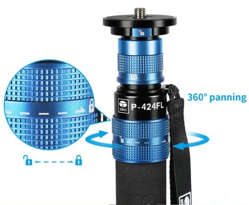 SIRUI P-424FL Monopod Multifunction Carbon Fibre Single Leg Stand for Camera s - Picture 4 of 6