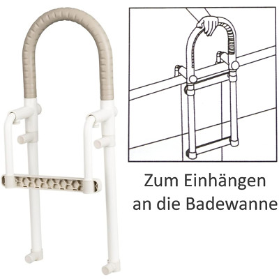 BADEWANNEN HALTEGRIFF 100 kg Badewannengriff Einstiegshilfe Wanne Griff ~cq 13
