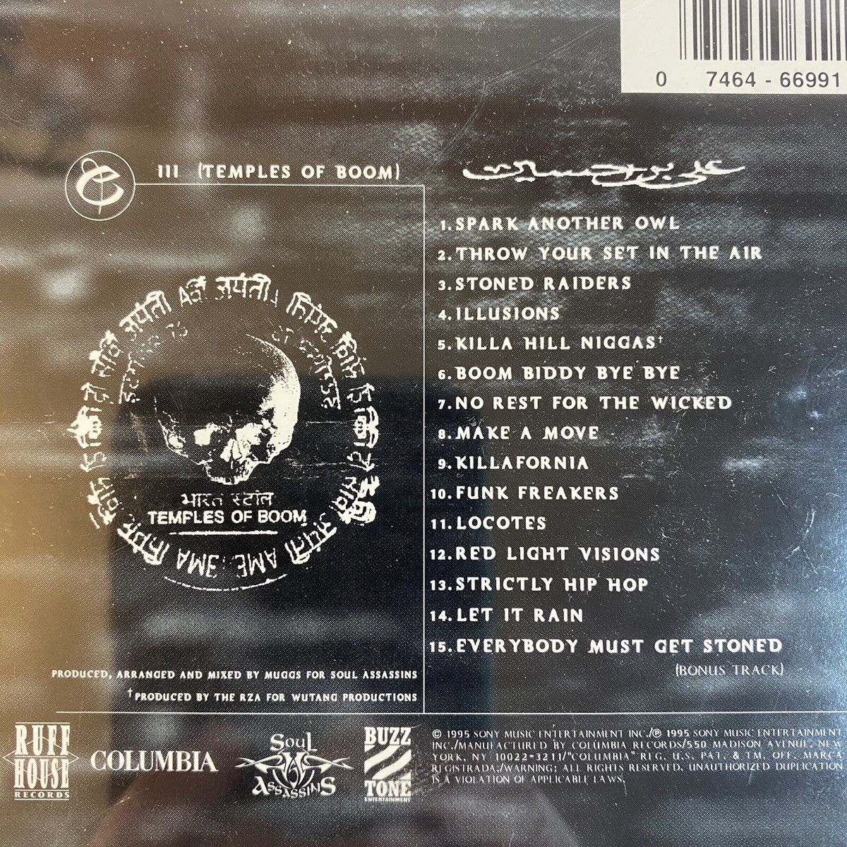 III: Temples of Boom [PA] by Cypress Hill (CD, Oct-1995, Ruffhouse