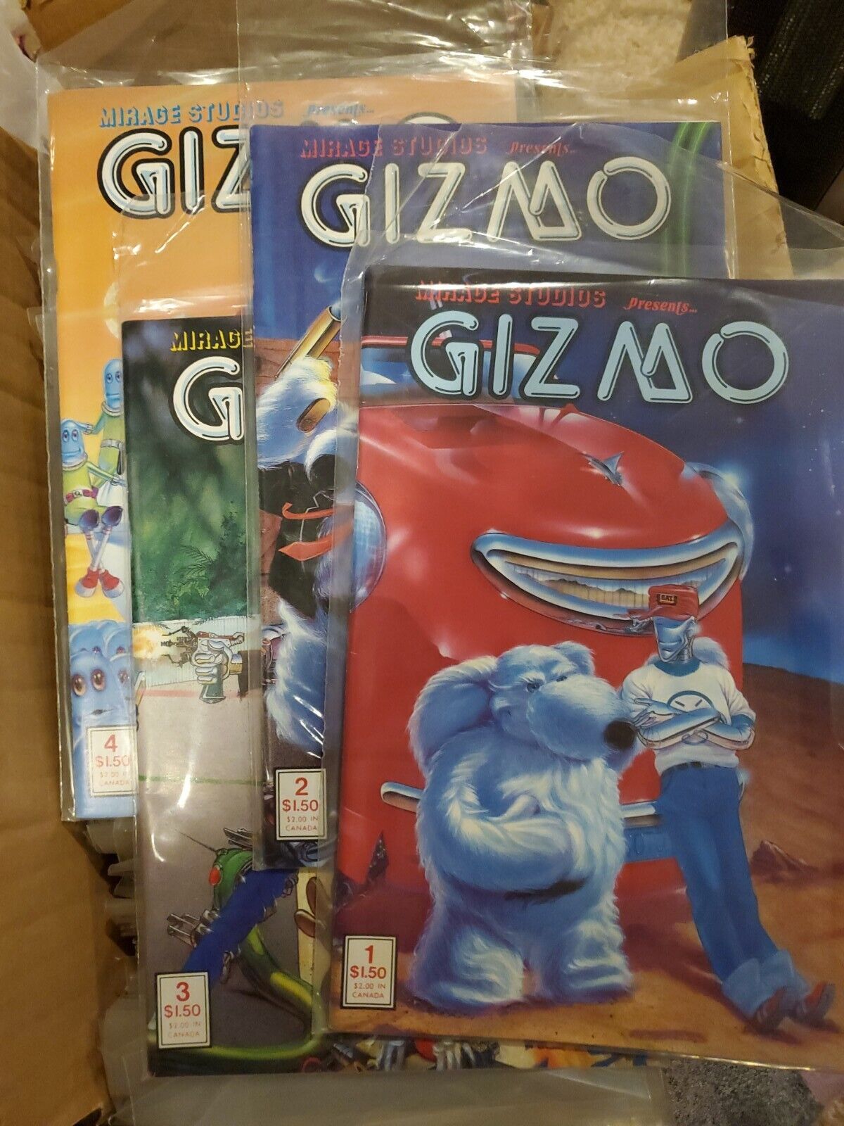 Gizmo #1 Chance Enterprises #’s 1,2,3,4 Mirage Studios Lot of 4 Mint Comic Books