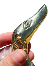 Handmade Dog Head Shaped Brass Walking Stick Handle