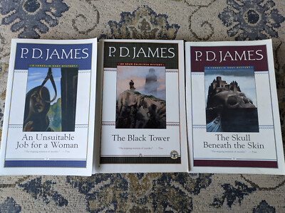 P.D. James 3 Book Paperback Lot! Cordelia Gray & Adam Dalgliesh Mysteries!