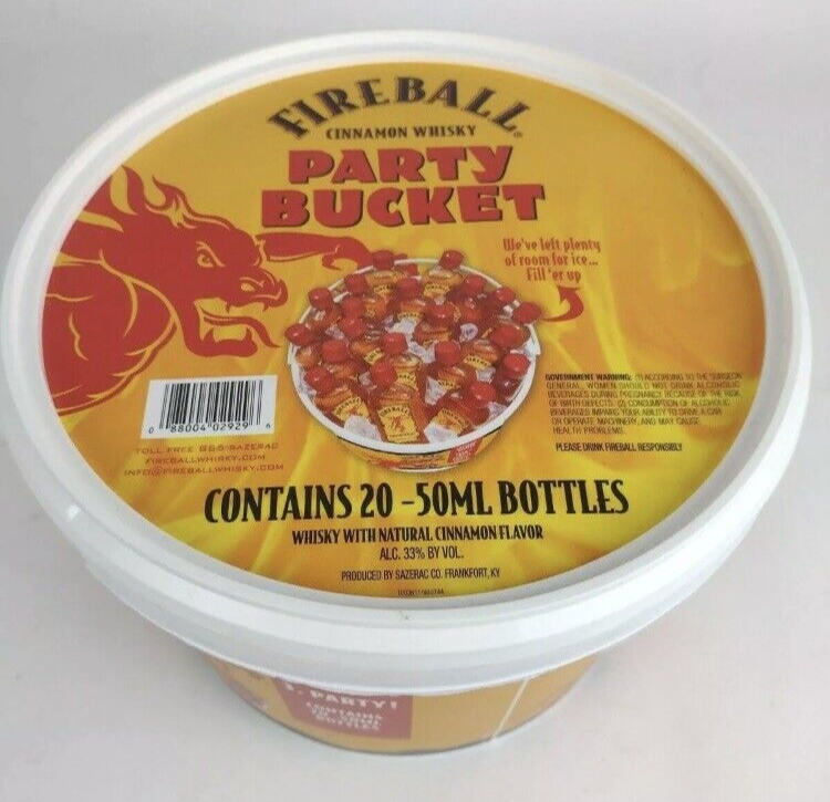 Fireball Whiskey Shots Bucket
