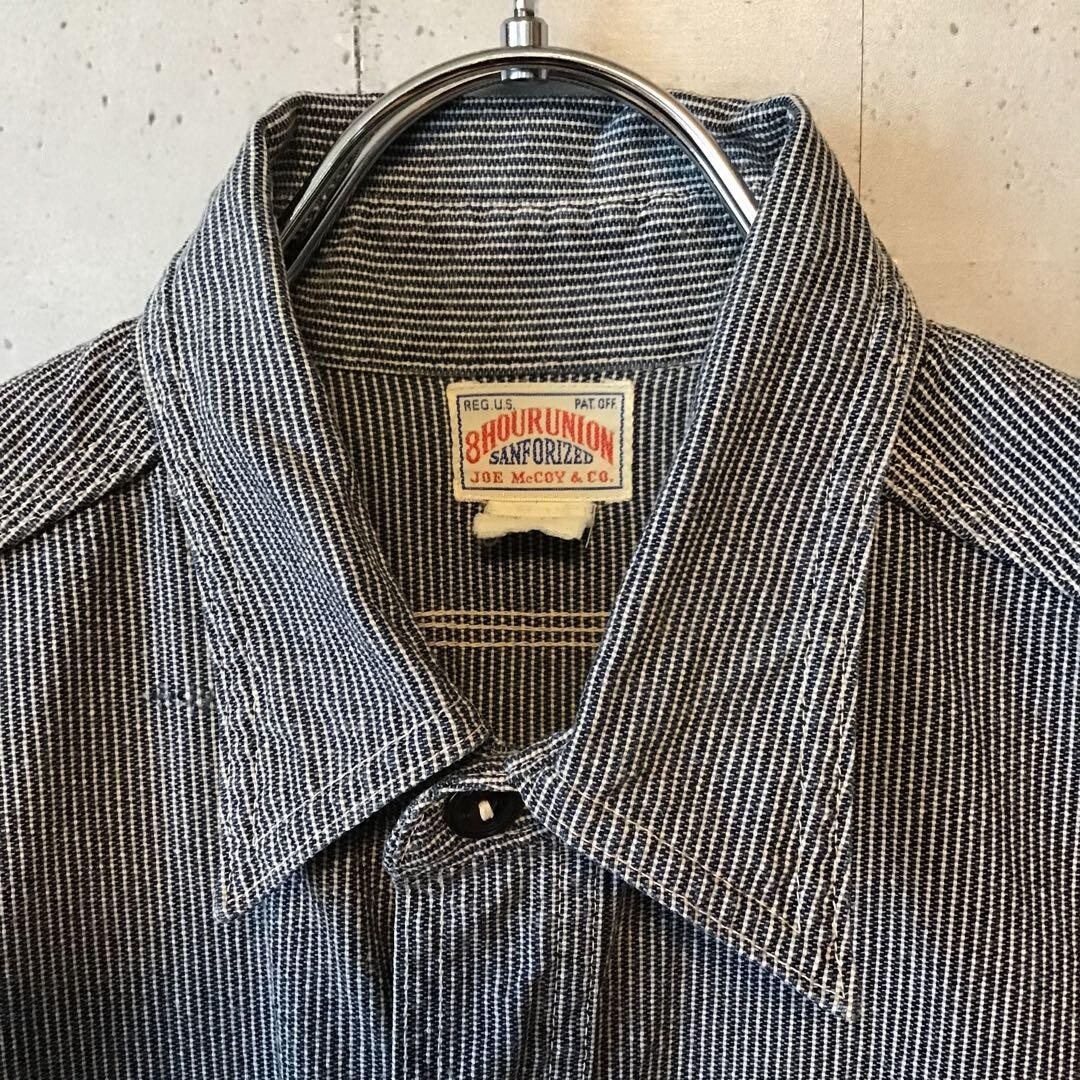 THE REAL McCOY'S 636U UNION MADE ワークシャツ ザ リアルマッコイズ UNION MADE ワークシャツ ヒッコリー 636U