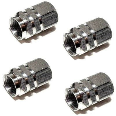 Car Auto Wheel Tire Tyre Air Valve Stem Silver LED Light Caps Cover Accessories