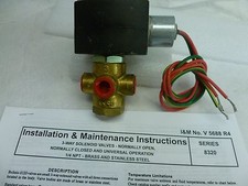 Asco 1/4" EF8320G188 3 way N/C exp proof valve air/water/lt oil 110/120vac, C208