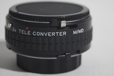 Kalimar 2x Tele Converter M/MD Lens With Caps Fully functional.