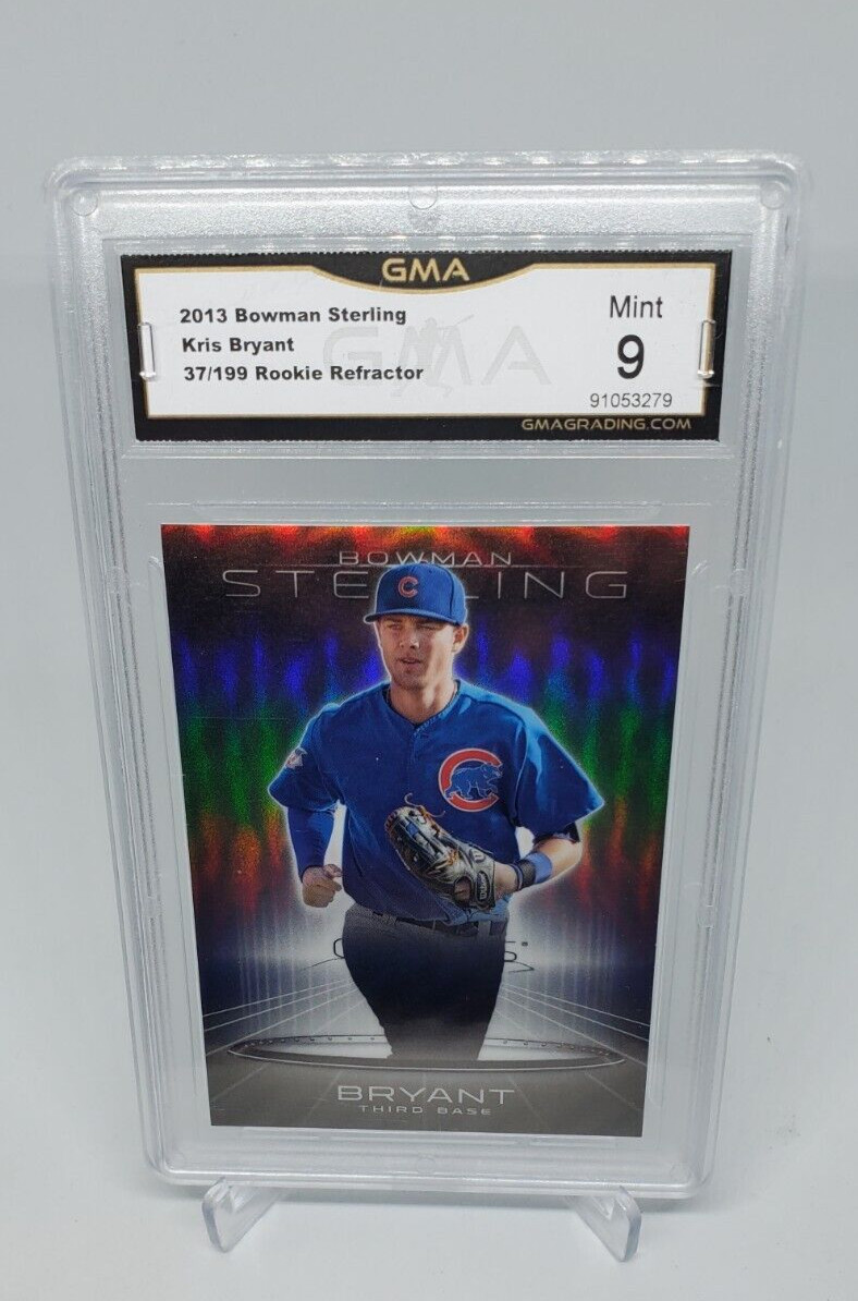 2013 Bowman Sterling Refractor Kris Bryant RC- GMA Mint 9 BSP-11! /199 BEAUTY!!!