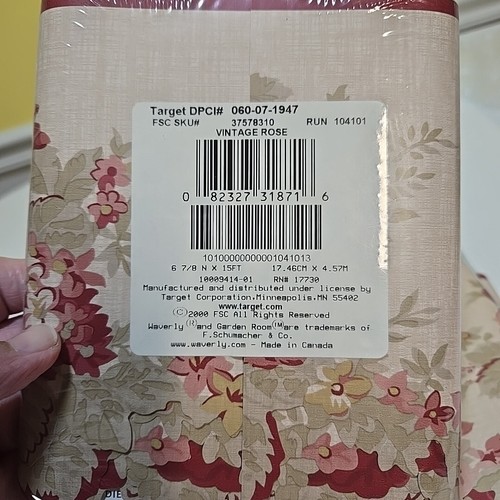 Waverly Garden Room Vintage Rose Wall Border 6 7/8 x 15ft Each 4 Package - Bild 3 von 8
