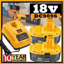 2PACK 18 Volt for Dewalt 18V Battery /Charger DC9096 DC9098 DC9099 Replacement