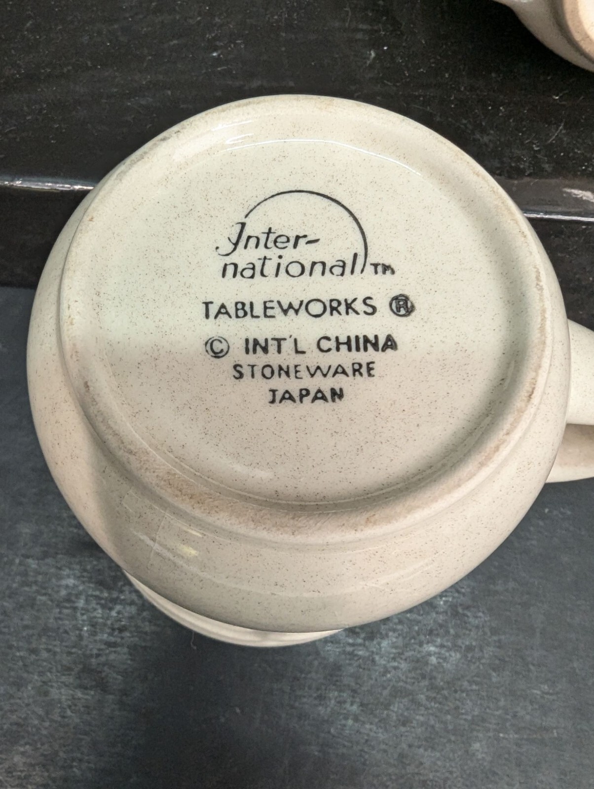 Inter-national Tableworks Stoneware Marmalade Creamer Jug and Pepper Shaker