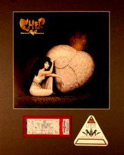 CHER 1989 HEART OF STONE TOUR MATTED POSTER, BACKSTAGE PASS & UNUSED TICKET
