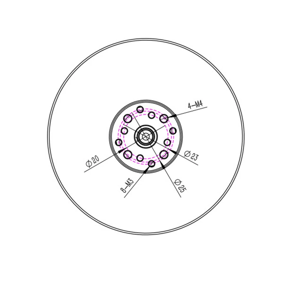 XOAR Titan Air TA8020 80KV Brushless Electric Motor for RC Multicopter Drone - Image 2 of 4
