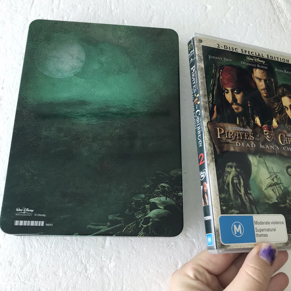 Pirates Of The Caribbean Dead Mans Chest DVD Disney Steelbook Special Edition R4 - Image 3 of 4