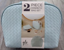 GloTech 2 Piece Cosmetic Bag Set - Blue