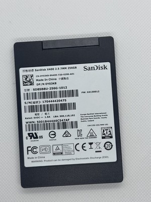 SanDisk X400 256 GB 2.5'' SATA III Internal SSD 80%