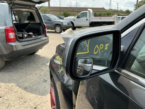 Driver Side View Mirror Power Brushed Chrome Fits 13-17 TERRAIN 775612