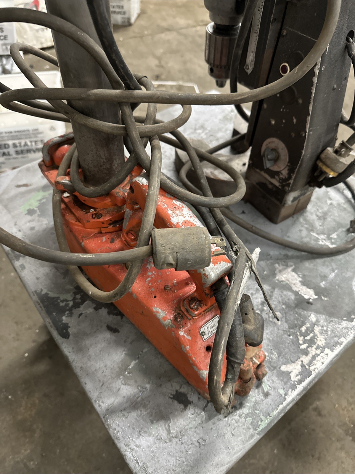 Machinist Bench Magnetic Drill Presses Lot Of 2 Port-O-Mag & Misc. Press