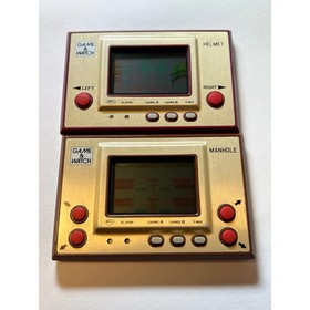 NINTENDO GAME AND & WATCH Manhole & Helmet Set of 2 Games Direct from Japan