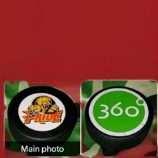 PEE DEE PRIDE ECHL OFFICIAL HOCKEY PUCK LINDSAY MFG. MADE IN UNKNOWN 360 SPONSOR