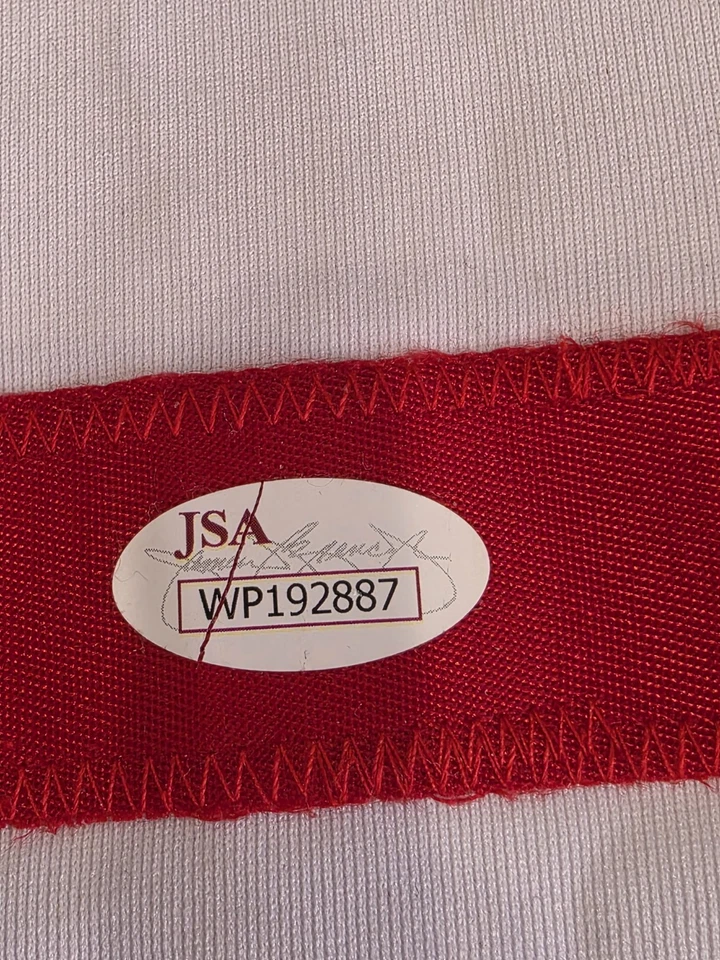 Curt Schilling Autographed/Signed Jersey JSA Sticker White Custom Jersey - Image 3 of 4