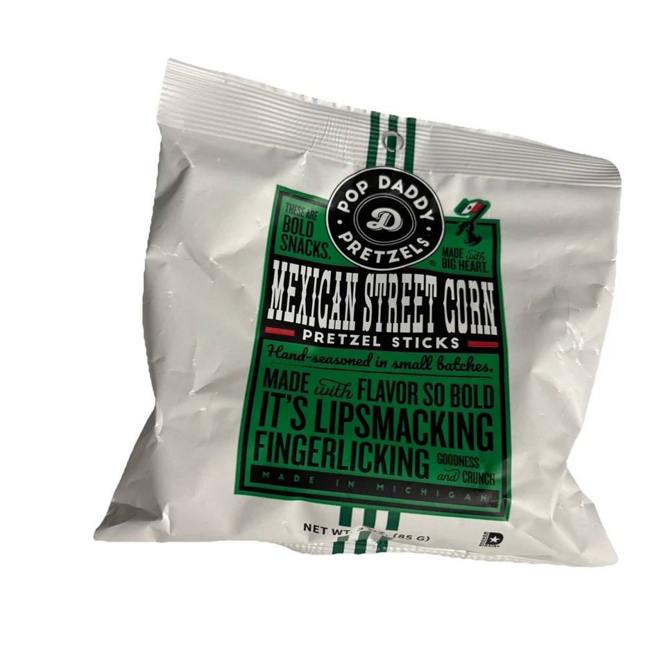 Paquete de 3 palos de pretzel gourmet variedad Pop Daddy, bolsas de bocadillos (3 BOLSAS) Foto 2 de 4