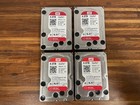 New ListingLot of 4 WD Red 4TB NAS Hard Drive SATA 3.5" WD40EFRX