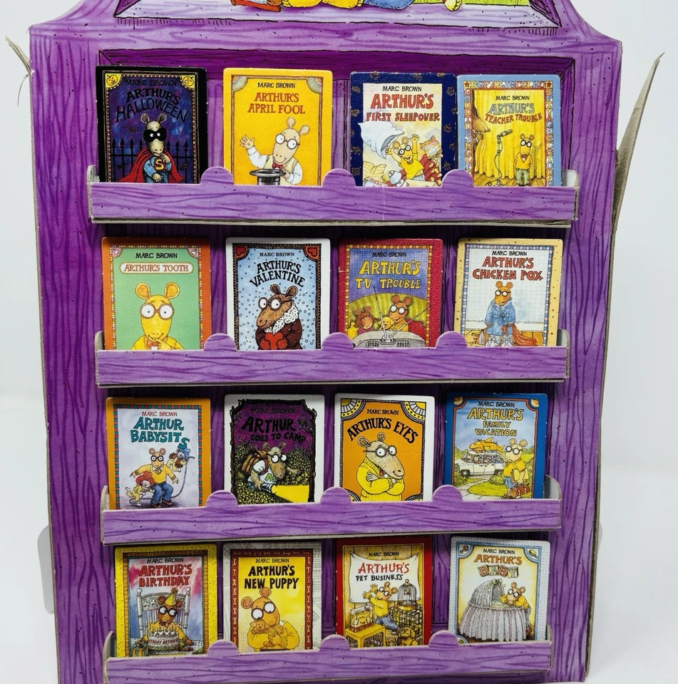 1996 MB Arthur Goes to The Library Juego Piezas LIBROS CON SOPORTE Piezas de repuesto Foto 2 de 4