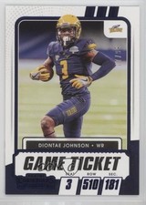 2021 Panini Contenders Draft Picks Game Ticket Blue 77/99 Diontae Johnson 1c0k