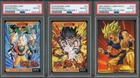 Lot of (3) Assorted Dragon Ball Shonen Jump PSA 10 GEM MINT Cards w/ 2003 IC