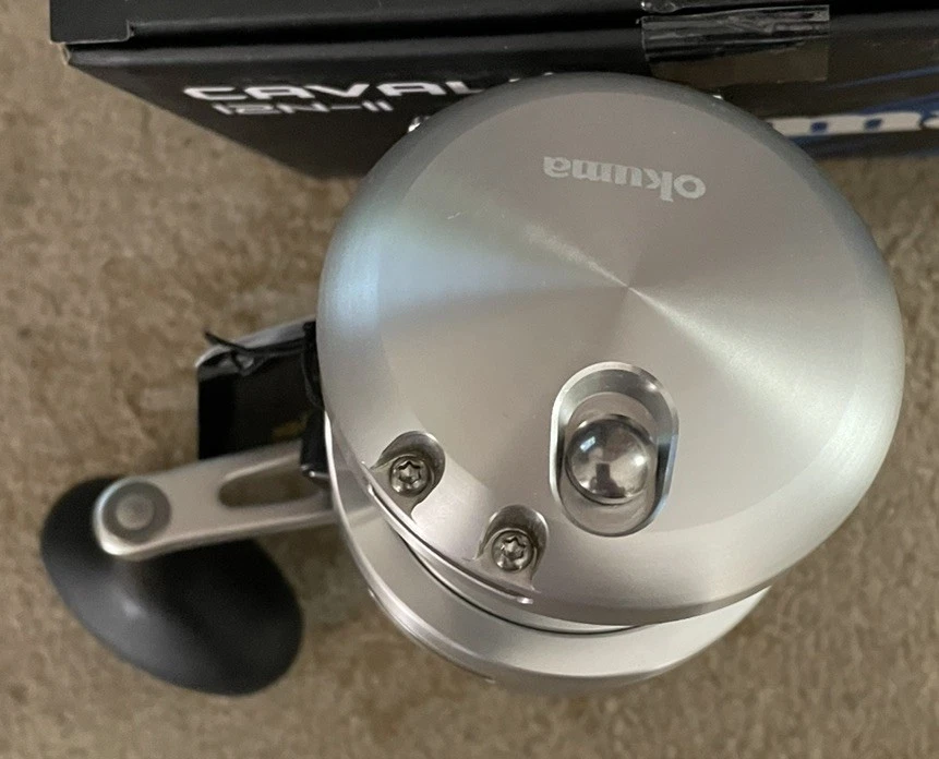 Nuevo carrete de arrastre de palanca de 2 velocidades Okuma Cavalla 12N-II 4BB Foto 4 de 4