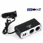 2 Way Car Charger Adapter with Dual USB Ports Power Up Your Devices on the Road