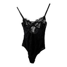 Princess Polly Crystal Ball Lace Sheer Bodysuit Black NWT Size US 2