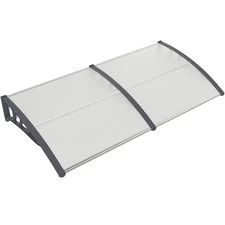 80" x 40" Patio Awning Canopy Outdoor Window Door Overhang Rain Snow Protection