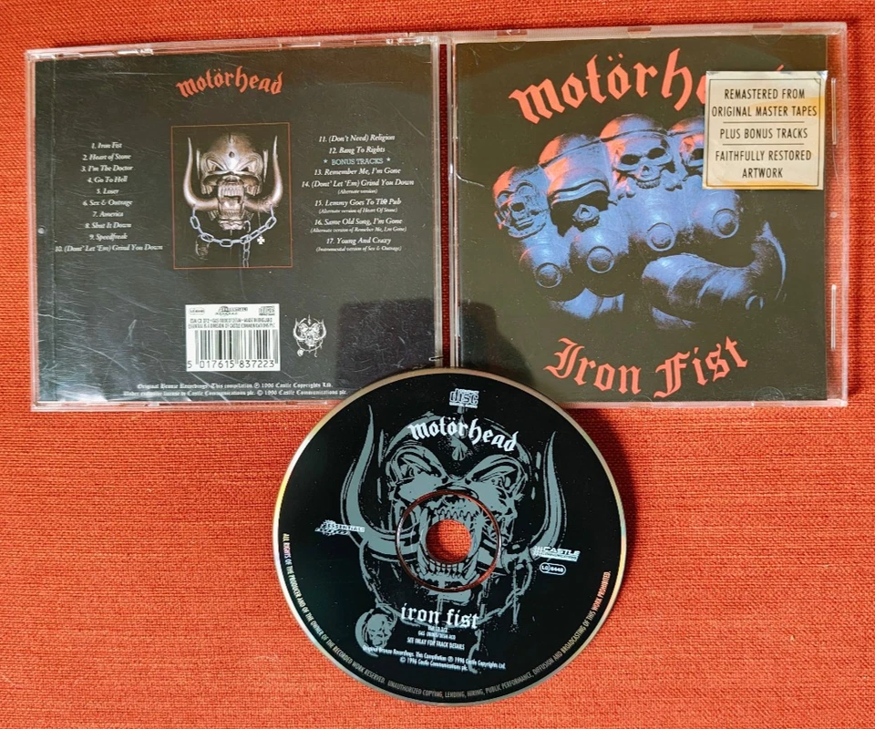 Motörhead Iron Fist 1996 remaster + 5 Bonustracks